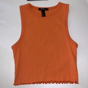 Orange crop top